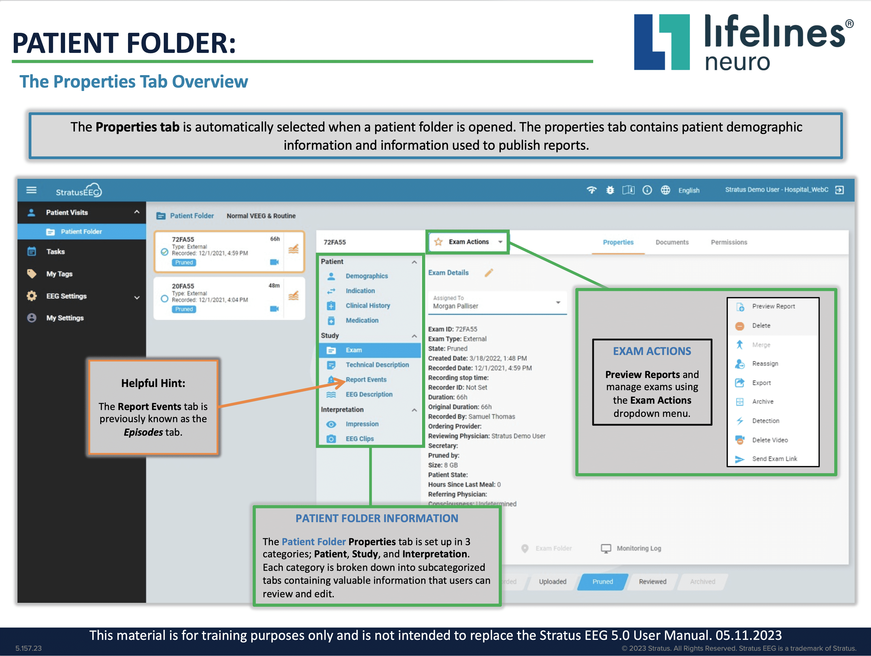 Properties Tab Properties Tab
